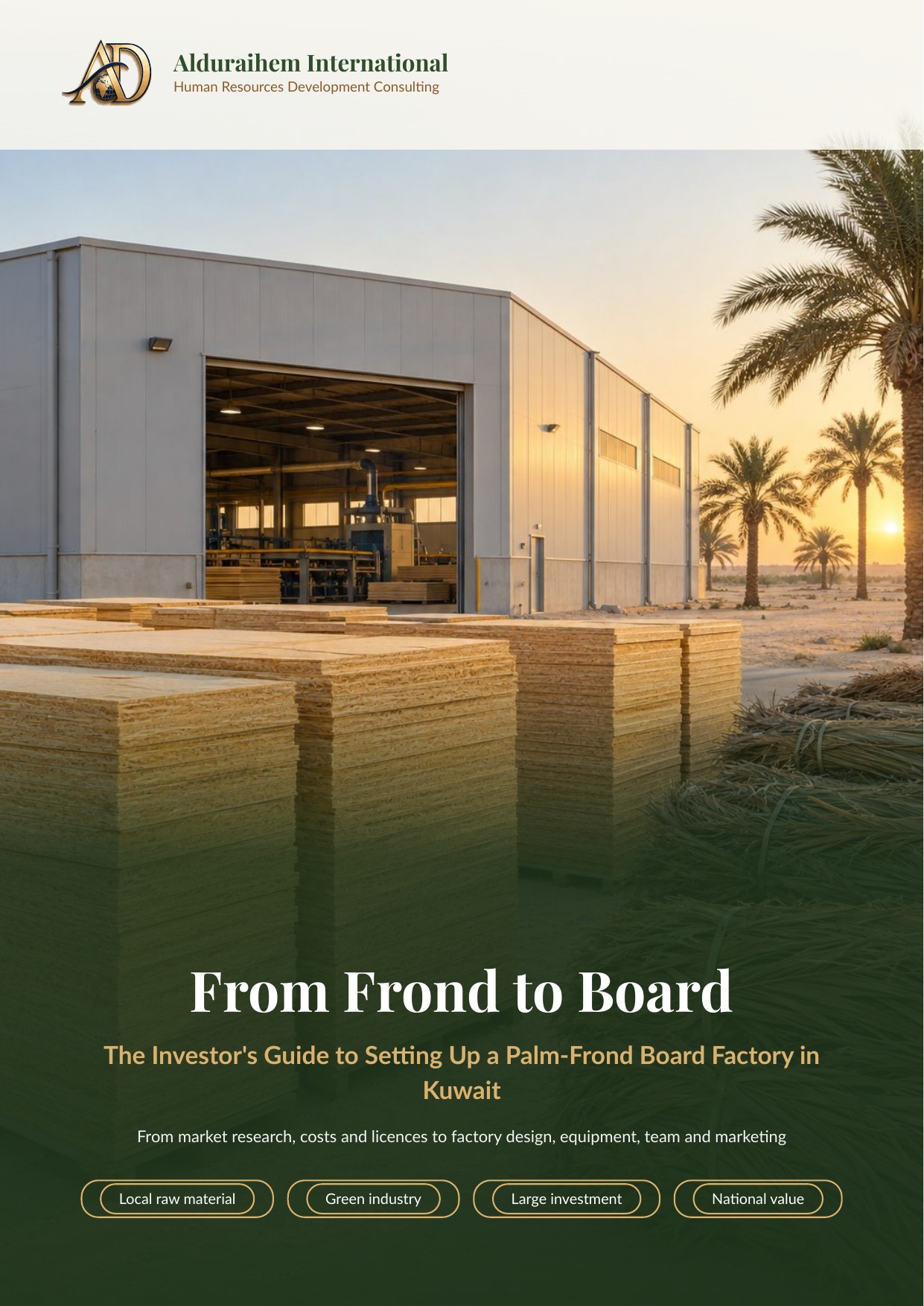 From Frond to Board The Investor's Guide to Setting Up a Palm-Frond Board Factory in Kuwait